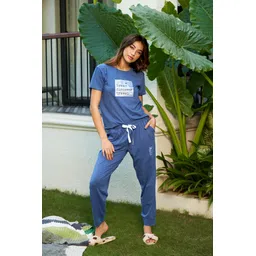 Lotik Women Printed Round Neck Night suit-picture-12