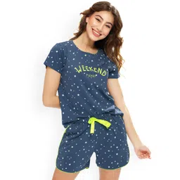 Lotik Women Printed Round Neck Night suit-picture-18