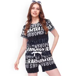 Lotik Women Printed Round Neck Night suit-picture-20