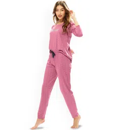 Lotik Women Printed Round Neck Night suit image 5