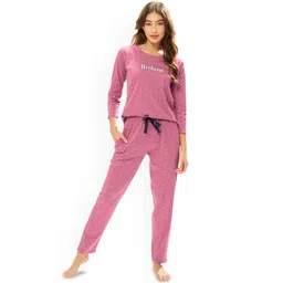 Lotik Women Printed Round Neck Night suit image 1