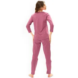 Lotik Women Printed Round Neck Night suit image 4