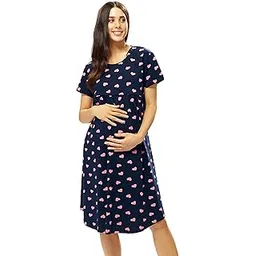 lotik Women's Cotton Maternity Night Suit set-picture-19