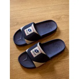 Lotto Men's Enduro Strip Navy & White Slides-picture-39