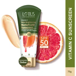 lotus botanicals Sunscreen - SPF 50 PA+++ Vitamin C Skin Brightening Matte Fluid|Prevent Dark Spots-picture-15