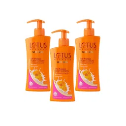 Lotus Herbals Safe Sun Set Of 3 UV Protect Body Lotion SPF 25 PA+++ - 250ml Each-picture-16