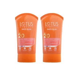 Lotus Herbals Set Of 2 Safe Sun SPF 20 Sunscreen Cream With Berry - 50 g Each-picture-23