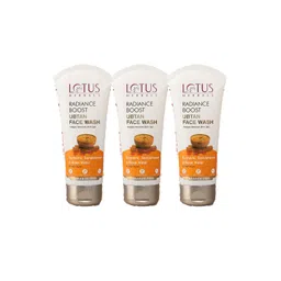 Lotus Herbals Set of 3 Radiance Boost Ubtan Face Wash with Turmeric - 100 g each-picture-40