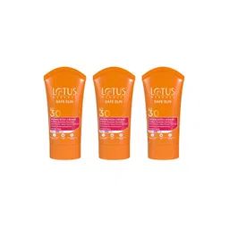 Lotus Herbals Set Of 3 Safe Sun SPF 30 PA++ Sunscreen Cream - 50 g Each-picture-17