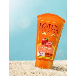 Lotus Herbals Sustainable Safe Sun PA+UVA SPF20 Sunscreen - Breezy Berry 100 g-picture-41