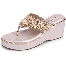 lotusfeet womens Fashion Sandal Soft Comfortable and Stylish Platform Sandals for Women & Girls For Casual Wear & Formal Wear Occasions Sandals Slip On Platform Flip Flop Sandals-picture-26