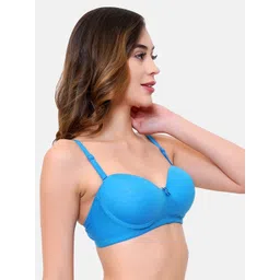 LOTUSLEAF Blue Bra Lightly Padded image 4