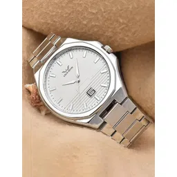 LOUIS DEVIN Men Dial & Bracelet Style Straps Analogue Watch LD-G076-WHT-CH-picture-42