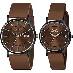 louis devin Silicone Strap Analog Wrist Watch for Men and Women (Green/Brown/Blue/Black) | Set of 2 Wrist Watches | Couple Watches | LDCM-BK092-ST-picture-19
