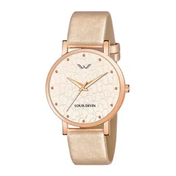 LOUIS DEVIN Women Brass Dial & Straps Analogue Watch LD-RG141-ST-RG-picture-32