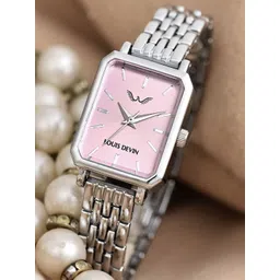 LOUIS DEVIN Women Stainless Steel Bracelet Style Straps Analogue Watch LD-LS193-PNK-CH.-picture-20