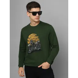 Louis Philippe Jeans Green Cotton Regular Fit Printed Sweatshirt-picture-20
