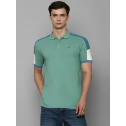 Louis Philippe Jeans Green Cotton Slim Fit Printed Polo T-Shirt-picture-18