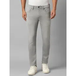 Louis Philippe Jeans Grey Cotton Regular Fit Jeans-picture-25