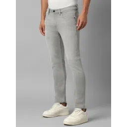 Louis Philippe Jeans Grey Cotton Regular Fit Jeans image 3