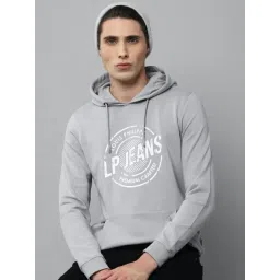 Louis Philippe Jeans Grey Cotton Regular Fit Printed Hooded Sweatshirt-picture-30