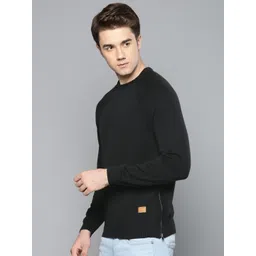 Louis Philippe Jeans Men Blue Solid Sweater Vest-picture-33