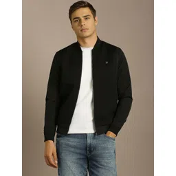 Louis Philippe Jeans Men Geometric Open Front Jacket-picture-17