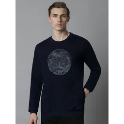 Louis Philippe Jeans Men Graphic Printed Cotton Sweatshirt-picture-45