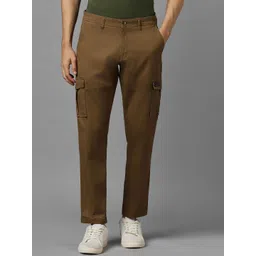 Louis Philippe Jeans Men Mid-Rise Cotton Slim Fit Cargos Trousers-picture-38