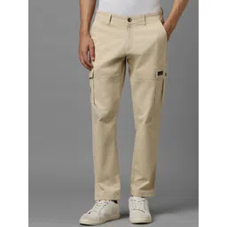 Louis Philippe Jeans Men Mid-Rise Cotton Slim Fit Cargos Trousers-picture-22