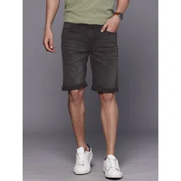 Louis Philippe Jeans Men Slim Fit Denim Shorts-picture-34