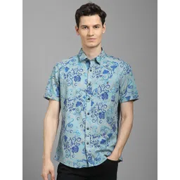 Louis Philippe Jeans Men Slim Fit Floral Opaque Printed Casual Shirt-picture-43
