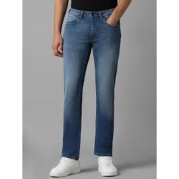 Louis Philippe Jeans Men Slim Fit Highly Distressed Heavy Fade Jeans-picture-24