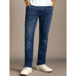 Louis Philippe Jeans Men Slim Fit Mid-Rise Light Fade Jeans-picture-17