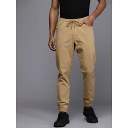 Louis Philippe Jeans Men Solid Mid-Rise Joggers-picture-21