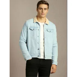 Louis Philippe Jeans Men Washed Open Front Jacket-picture-27