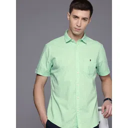 Louis Philippe Jeans Pure Cotton Slim Fit Opaque Casual Shirt-picture-25