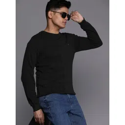 Louis Philippe Jeans Self Design Pure Cotton Pullover-picture-41