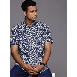 Louis Philippe Jeans Slim Fit Abstract Printed Pure Cotton Casual Shirt-picture-29
