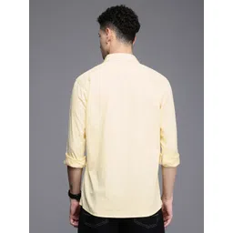 Louis Philippe Jeans Slim Fit Cutaway Collar Pure Cotton Casual Shirt image 5