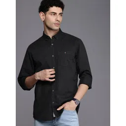 Louis Philippe Jeans Slim Fit Opaque Pure Cotton Casual Shirt-picture-19