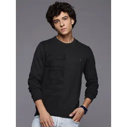 Louis Philippe Jeans Typography Pure Cotton Pullover-picture-10
