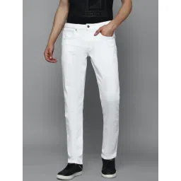 Louis Philippe Jeans White Cotton Slim Fit Jeans-picture-13
