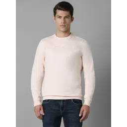 Louis Philippe Beige Cotton Regular fit Embroidery Casual Sweatshirt-picture-12