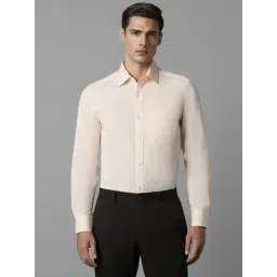 Louis Philippe Beige Cotton Regular Fit Shirt-picture-27