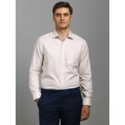 Louis Philippe Beige Cotton Regular Fit Shirt-picture-28