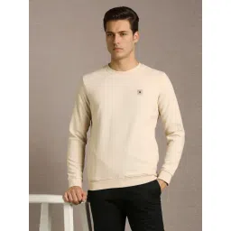 Louis Philippe Beige Cotton Regular Fit Sweatshirt-picture-34