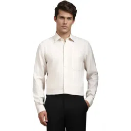 Louis Philippe beige Geometric Shirts-picture-11