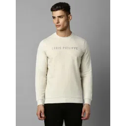 Louis Philippe Beige Regular Fit Printed Sweatshirt-picture-34