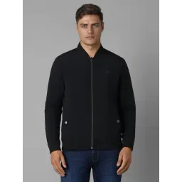 Louis Philippe Black Cotton Regular Fit Jacket-picture-25